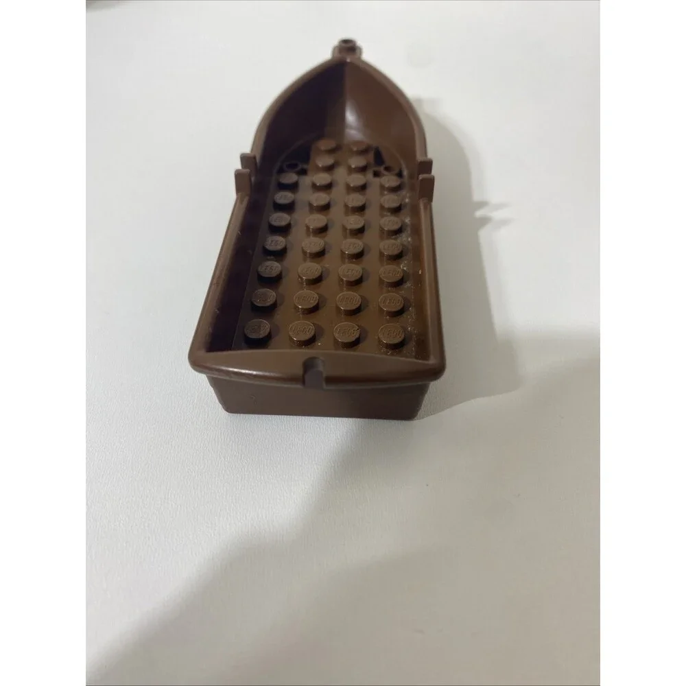 LEGO Parts 1x 2551 Brown Boat, 14 x 5 x 2 with Oarlocks VG